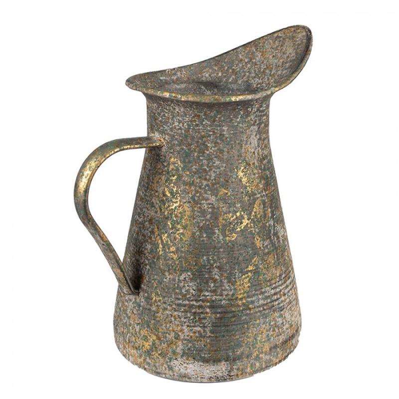 Dekorativ Kanna Grön Guld Metall (B/D/H) 21x15x25 cm