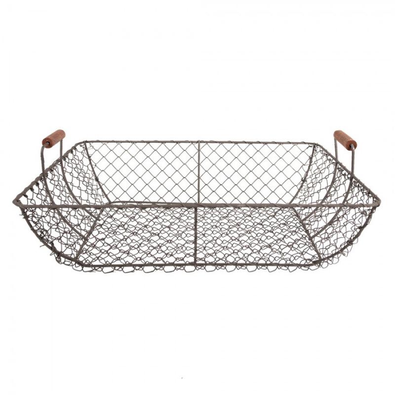 Dekorativ korg Förvaringskorg 3-pack Brunt järn 40x34x15