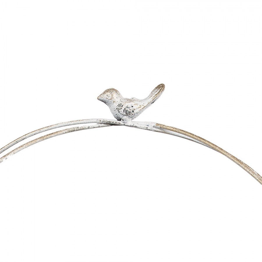 Dekorativt Fat (set 2) Vitguld färgade 39x20x30 / 30x15x22 cm