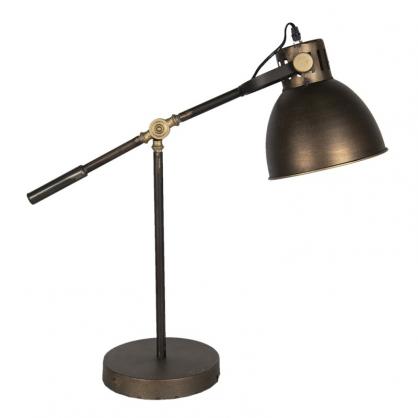 1 Clayre Eef Bordslampa 20x62x60 Cm E27/Max 1x60W Koppar jrn rektangel stende lampa