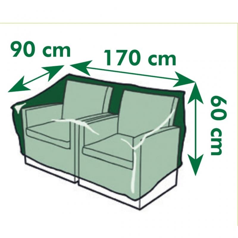 1 VidaXL Trdgrd Skyddsverdrag till loungesoffa 2 sits 170x90x60 cm