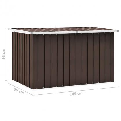 1 VidaXL Dynbox brun 149x99x93 cm