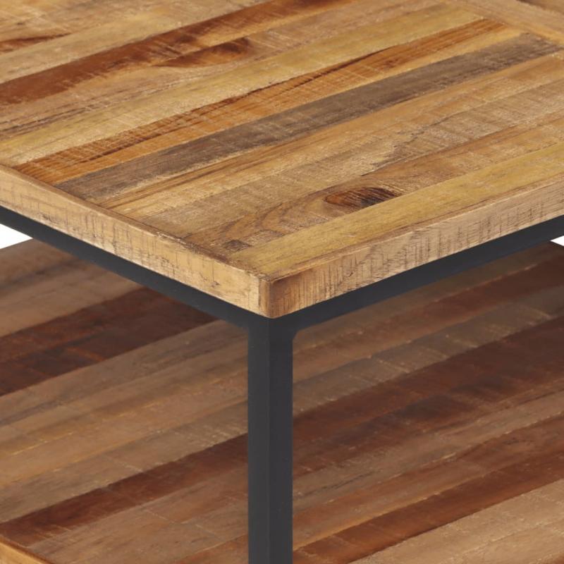 1 VidaXL Soffbord 90x50x39 cm massiv tervunnen teak