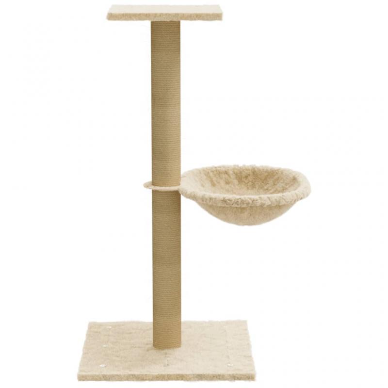 1 VidaXL Kattmbel Klstrd med klspelare sisal grddvit 74 cm