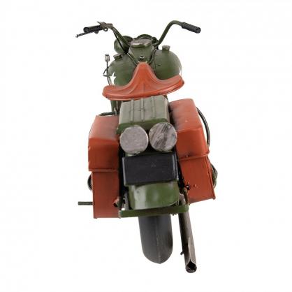 1 Clayre Eef Dekoration Figur Metalldekoration Motorcykel 38x15x19 Cm Grnt jrn