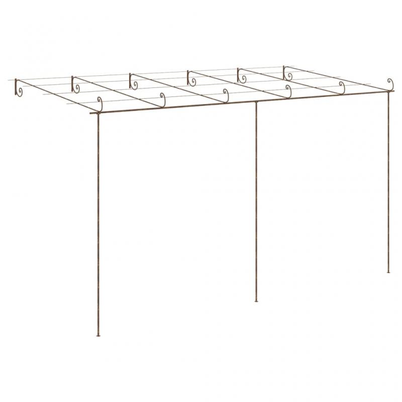 1 VidaXL Pergola antikbrun 6x3x2,5 m jrn