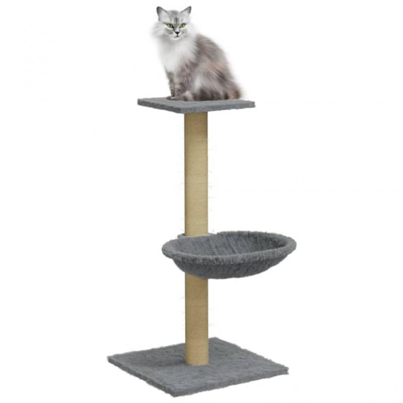 1 VidaXL Kattmbel Klstrd med klspelare sisal ljusgr 74 cm