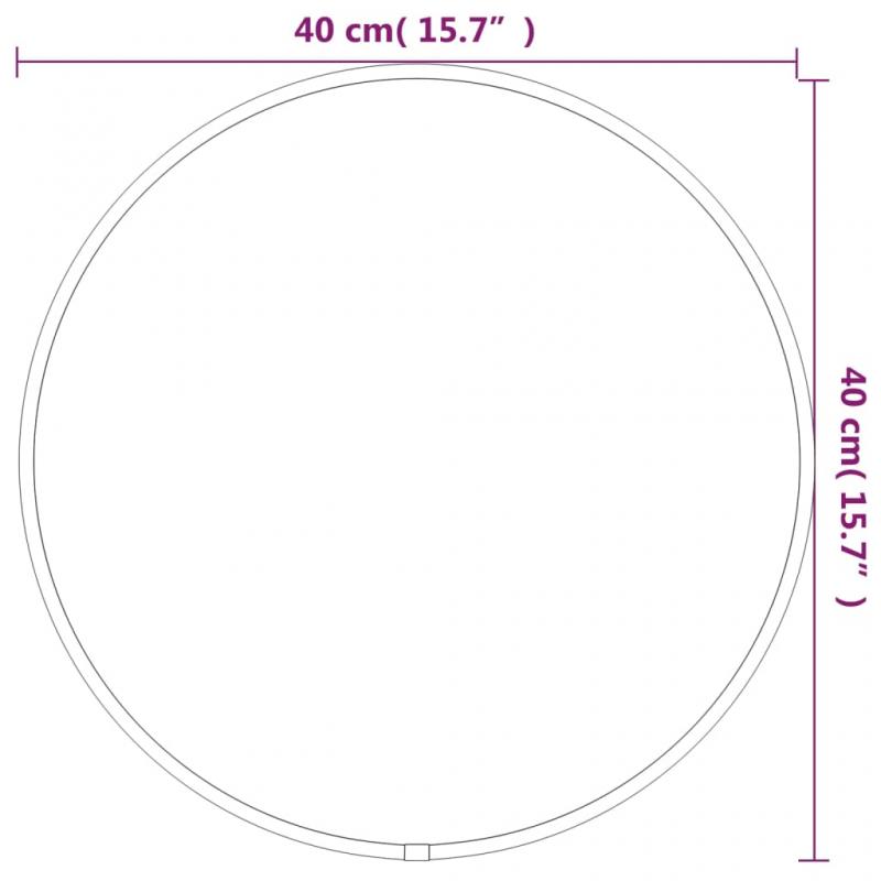 1 VidaXL Vggspegel guld  40 cm rund