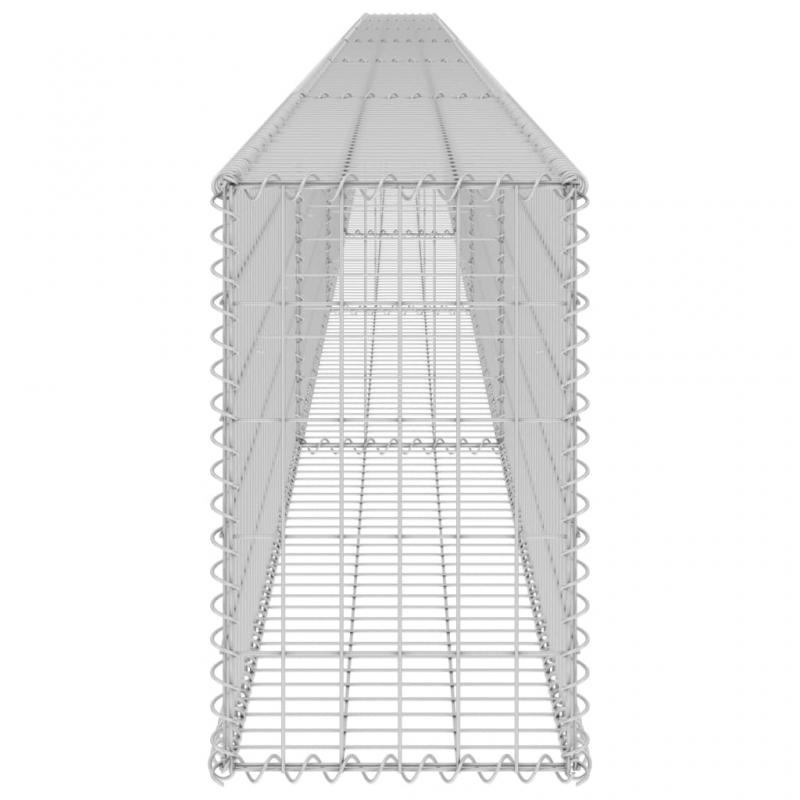 1 VidaXL Gabionmur i galvaniserat stl 900x30x50 cm