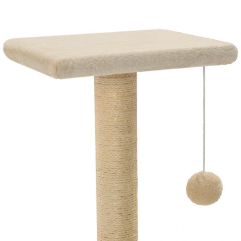 1 VidaXL Kattmbel Klstrd med klspelare i sisal 65 cm beige