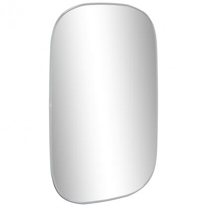 1 VidaXL Vggspegel oval silver 80x50 cm