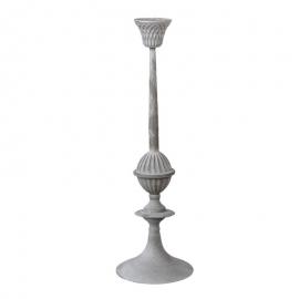 1 Clayre Eef Ljusstake Ljushållare Metall 50 cm Grå/Silver