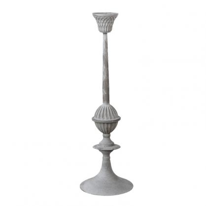 1 Clayre Eef Ljusstake Ljushllare Metall 50 cm Gr/Silver