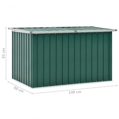 1 VidaXL Dynbox Galvaniserad grn 149x99x93 cm