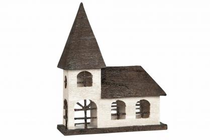 1 A Lot decoration Kyrka polyresin10x28x34cm