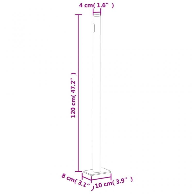 1 VidaXL Infllbar sidomarkis fr uteplats gr 200x500 cm