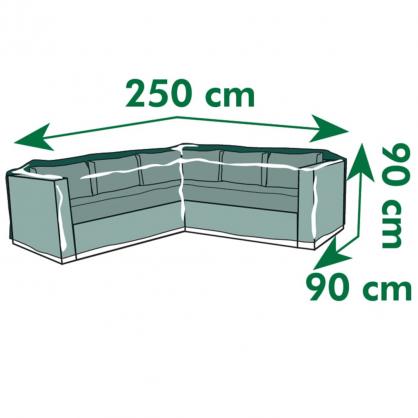 1 VidaXL Trdgrd Skyddsverdrag till trdgrdsmbler L-form 250x90x90 cm