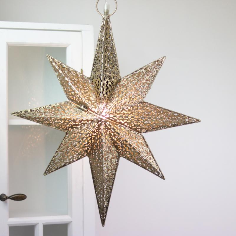 1 A Lot decoration Juldekoration Inomhus Adventsstjrna belysning - Mssing 50 cm