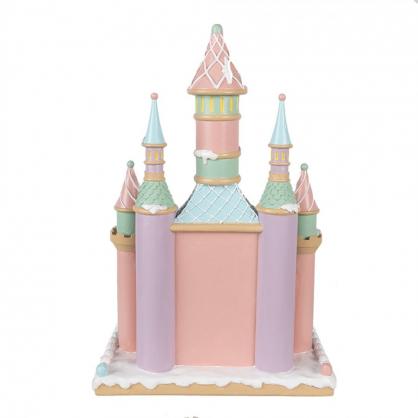 1 Clayre Eef Juldekoration Pepparkakshus XL 42 cm Rosa polyresin