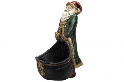 1 A Lot decoration Juldekoration Tomte/Julklappssck Poly 23,5x22,5x36cm