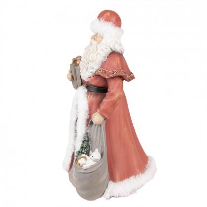 1 Clayre Eef Juldekoration Jultomte 31 cm Rd Polyresin