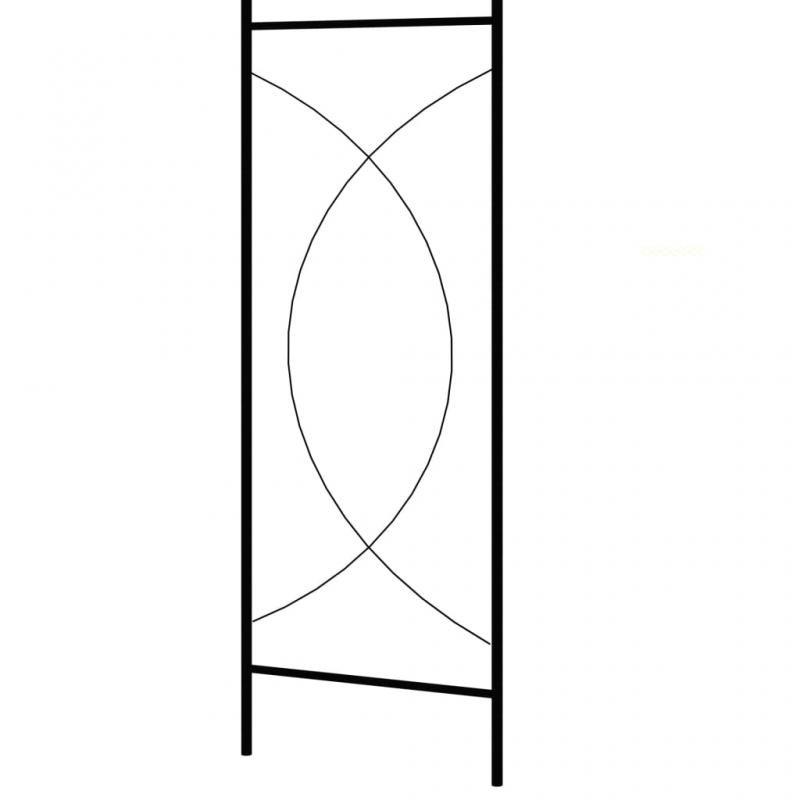 1 VidaXL Trdgrdsbge 150x34x240 cm jrn