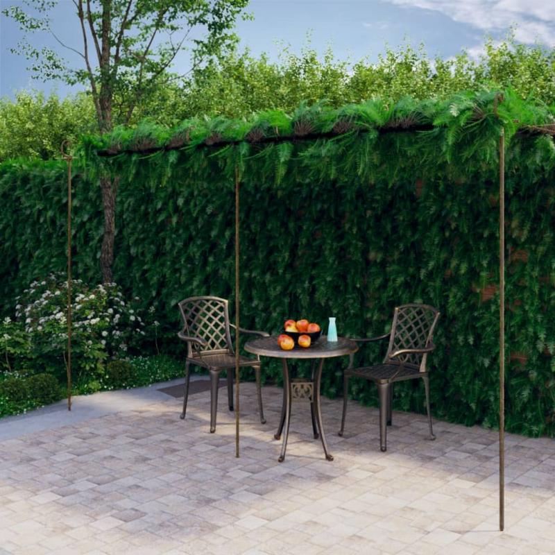 1 VidaXL Pergola antikbrun 6x3x2,5 m jrn