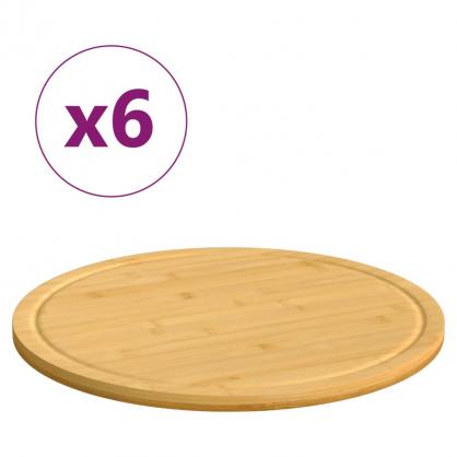 1 VidaXL Fat/Skrbrdor 6 st 40x1,5 cm bambu