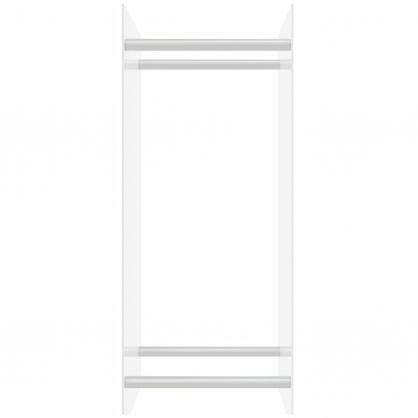 1 VidaXL Vedstll genomskinlig 40x35x100 cm hrdat glas