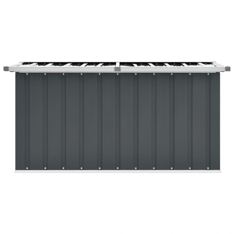 1 VidaXL Dynbox Galvaniserad gr 129x67x65 cm