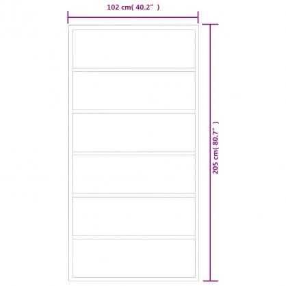 1 VidaXL Skjutdrr ESG-glas och aluminium 102x205 cm svart