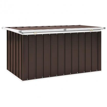 1 VidaXL Dynbox Galvaniserad brun 129x67x65 cm