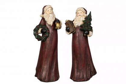 1 A Lot decoration Juldekoration Tomte 2-pack Rustik Rd Mix 37cm