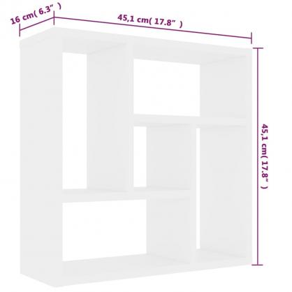 1 VidaXL Vgghylla 45,1x16x45,1 cm vit