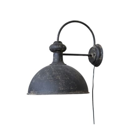 1 Chic Antique Lampa fr vgg H42/L34/44 cm antiksvart