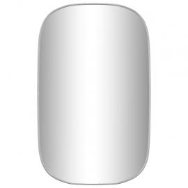 1 VidaXL Väggspegel oval silver 80x50 cm