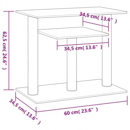 1 VidaXL Kattmbel Klspelare med plattform ljusgr 62,5 cm