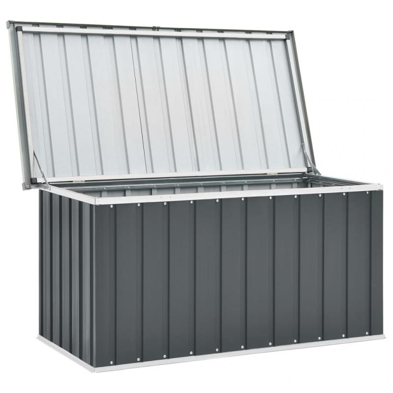 1 VidaXL Dynbox Galvaniserad gr 129x67x65 cm