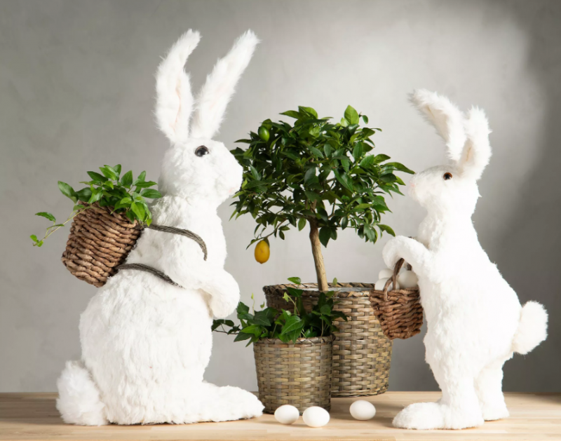 1 A Lot decoration Hare med korg 71 cm