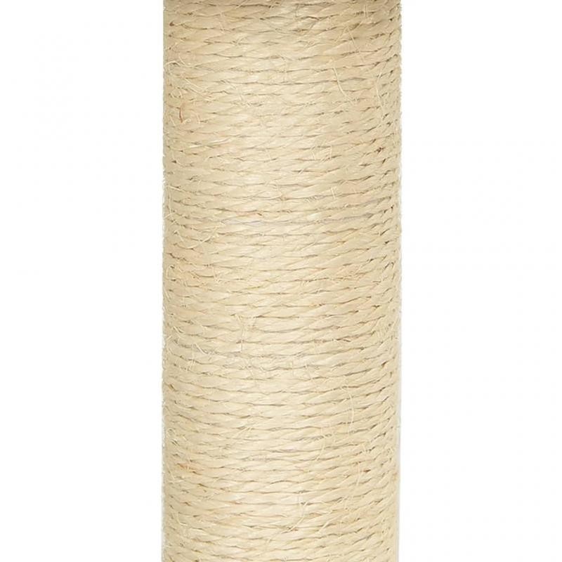 1 VidaXL Kattmbel Klstrd med klspelare i sisal grddvit 92 cm