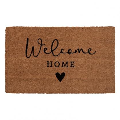 1 Clayre Eef Drrmatta Welcome Home Brun Svart 75x45x1 cm