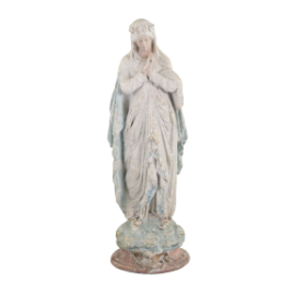 1 Chic Antique Dekoration Figur Madonna H31/L10/B10 cm opal