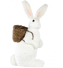 1 A Lot decoration Hare med korg 90 cm