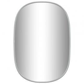 1 VidaXL Väggspegel oval silver 50x35 cm