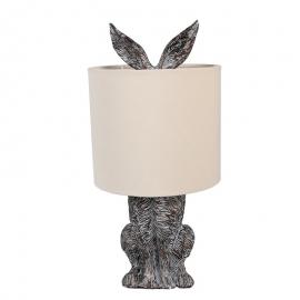 1 Clayre Eef Bordslampa Kanin Ø 20x43 cm Brun beige