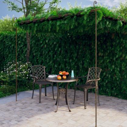 1 VidaXL Pergola antikbrun 4x3x2,5 m jrn