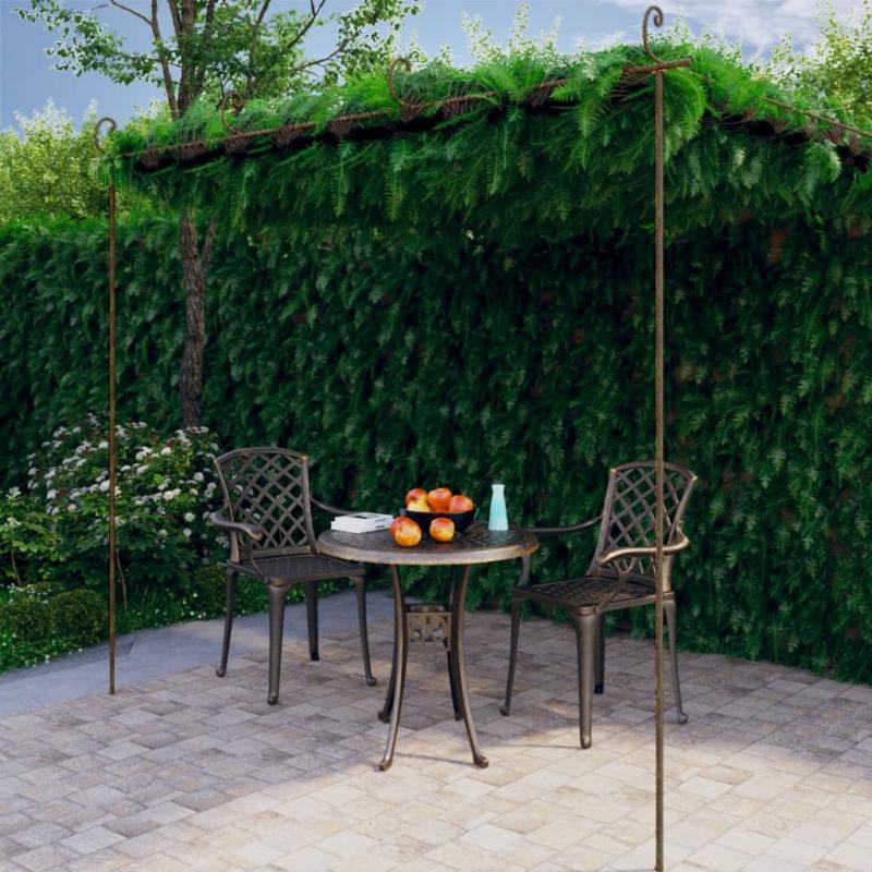 1 VidaXL Pergola antikbrun 4x3x2,5 m jrn