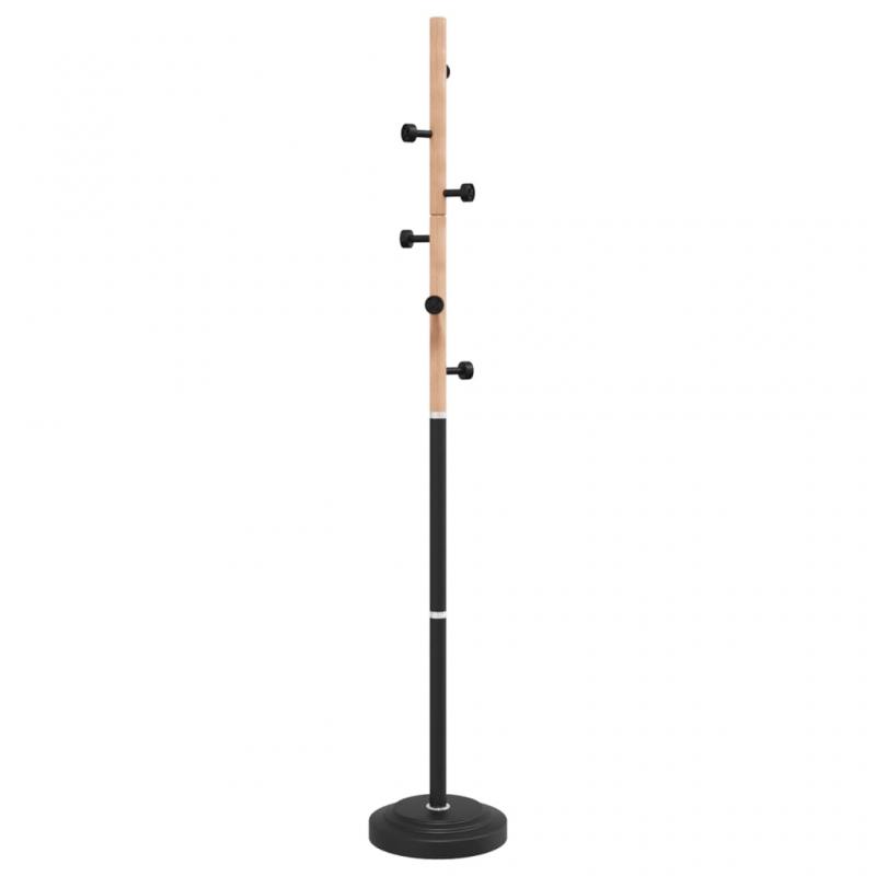 1 VidaXL Kldhngare svart 177 cm pulverlackerat jrn