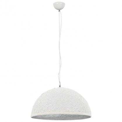 1 VidaXL Taklampa Pendellampa vit och silver  50 cm E27