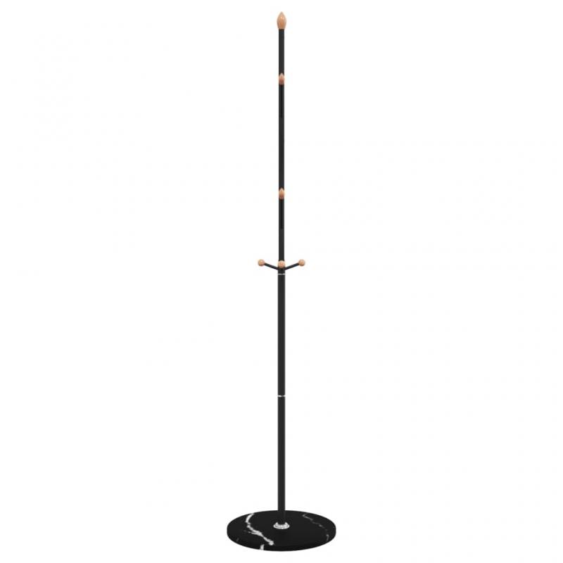 1 VidaXL Kldhngare svart 177 cm pulverlackerat jrn